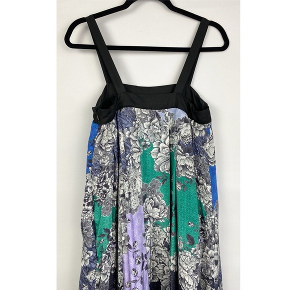 NWT Atsu Anthropologie Printed Floral Maxi Dress Black XS Oriental Romantic - Picture 9 of 13